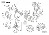 Bosch 3 601 JD7 000 Gsb 14,4 V-Ec Cordl Perc Screwdr 14.4 V / Eu Spare Parts